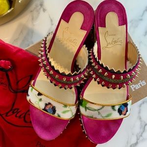 Christian Louboutin Spiked Slide Sandals